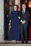 Amsterdam 11 december 2024
Koningspaar Koning Willem Alexander Koningin Maxima  bij contraprestatie Portugese staatsbezoek, Dick Schoof en partner Loes Meurs