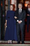 Amsterdam 11 december 2024
Koningspaar Koning Willem Alexander Koningin Maxima  bij contraprestatie Portugese staatsbezoek, Dick Schoof en partner Loes Meurs