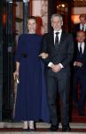Amsterdam 11 december 2024
Koningspaar Koning Willem Alexander Koningin Maxima  bij contraprestatie Portugese staatsbezoek, Dick Schoof en partner Loes Meurs