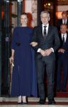 Amsterdam 11 december 2024
Koningspaar Koning Willem Alexander Koningin Maxima  bij contraprestatie Portugese staatsbezoek, Dick Schoof en partner Loes Meurs