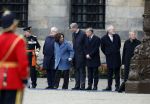 Amsterdam 10 december 2024
Staatsbezoek Portugal Koningin Maxima, president van Portugal Marcelo Rebelo de Sousaen  Koning Willem-Alexander bij paleis op de dam.  Femke Halsema Jan v Zanen Arthur v Dijk  Piet Hein Donner en Thom de Graaf