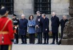 Amsterdam 10 december 2024
Staatsbezoek Portugal Koningin Maxima, president van Portugal Marcelo Rebelo de Sousaen  Koning Willem-Alexander bij paleis op de dam.  Femke Halsema Jan v Zanen Arthur v Dijk  Piet Hein Donner en Thom de Graaf