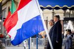 Amsterdam 10 december 2024
Staatsbezoek Portugal Koningin Maxima, president van Portugal Marcelo Rebelo de Sousaen  Koning Willem-Alexander bij paleis op de dam.