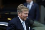 Amsterdam 10 december 2024
Staatsbezoek Portugal Koningin Maxima, president van Portugal Marcelo Rebelo de Sousaen  Koning Willem-Alexander bij paleis op de dam.