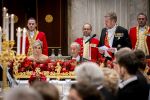 Amsterdam 10 december 2024
Staatsbezoek Portugal Koningin Maxima, president van Portugal Marcelo Rebelo de Sousaen  Koning Willem-Alexander bij paleis op de dam. Ook prinses Amalia is aanwezig bij het staatsbanket.
