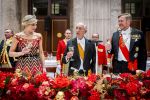 Amsterdam 10 december 2024
Staatsbezoek Portugal Koningin Maxima, president van Portugal Marcelo Rebelo de Sousaen  Koning Willem-Alexander bij paleis op de dam. Ook prinses Amalia is aanwezig bij het staatsbanket.