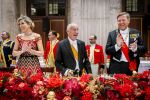 Amsterdam 10 december 2024
Staatsbezoek Portugal Koningin Maxima, president van Portugal Marcelo Rebelo de Sousaen  Koning Willem-Alexander bij paleis op de dam. Ook prinses Amalia is aanwezig bij het staatsbanket.