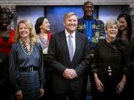 Amsterdam 3 december 2024
Uitreiking Prins Calus prijzen in het paleis op de dam . Aanwezig names koninklijke familie , Koning Willem Alexander Prins Constantijn Prinses Laurentien  en Prinses Mabel .