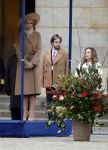 Amsterdam 10 december 2024
Staatsbezoek Portugal Koningin Maxima, president van Portugal Marcelo Rebelo de Sousaen  Koning Willem-Alexander bij paleis op de dam.