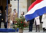 Amsterdam 10 december 2024
Staatsbezoek Portugal Koningin Maxima, president van Portugal Marcelo Rebelo de Sousaen  Koning Willem-Alexander bij paleis op de dam.