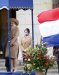Amsterdam 10 december 2024
Staatsbezoek Portugal Koningin Maxima, president van Portugal Marcelo Rebelo de Sousaen  Koning Willem-Alexander bij paleis op de dam.