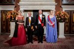 Amsterdam 10 december 2024
Staatsbezoek Portugal Koningin Maxima, president van Portugal Marcelo Rebelo de Sousaen  Koning Willem-Alexander bij paleis op de dam. Ook prinses Amalia is aanwezig bij het staatsbanket.