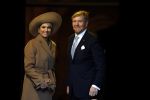 Amsterdam 10 december 2024
Staatsbezoek Portugal Koningin Maxima, president van Portugal Marcelo Rebelo de Sousaen  Koning Willem-Alexander bij paleis op de dam.