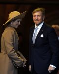 Amsterdam 10 december 2024
Staatsbezoek Portugal Koningin Maxima, president van Portugal Marcelo Rebelo de Sousaen  Koning Willem-Alexander bij paleis op de dam.