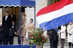 Amsterdam 10 december 2024
Staatsbezoek Portugal Koningin Maxima, president van Portugal Marcelo Rebelo de Sousaen  Koning Willem-Alexander bij paleis op de dam.