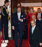 Amsterdam 11 december 2024
Koningspaar Koning Willem Alexander Koningin Maxima  bij contraprestatie Portugese staatsbezoek.