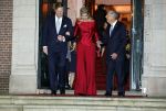 Amsterdam 11 december 2024
Koningspaar Koning Willem Alexander Koningin Maxima  bij contraprestatie Portugese staatsbezoek.