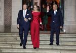 Amsterdam 11 december 2024
Koningspaar Koning Willem Alexander Koningin Maxima  bij contraprestatie Portugese staatsbezoek.