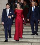 Amsterdam 11 december 2024
Koningspaar Koning Willem Alexander Koningin Maxima  bij contraprestatie Portugese staatsbezoek.