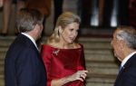 Amsterdam 11 december 2024
Koningspaar Koning Willem Alexander Koningin Maxima  bij contraprestatie Portugese staatsbezoek.