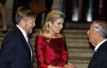 Amsterdam 11 december 2024
Koningspaar Koning Willem Alexander Koningin Maxima  bij contraprestatie Portugese staatsbezoek.