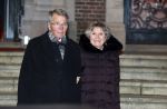 Amsterdam 11 december 2024
Koningspaar Koning Willem Alexander Koningin Maxima  bij contraprestatie Portugese staatsbezoek, Piet Hein Donner met zijn vrouw