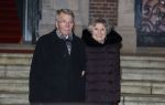 Amsterdam 11 december 2024
Koningspaar Koning Willem Alexander Koningin Maxima  bij contraprestatie Portugese staatsbezoek, Piet Hein Donner met zijn vrouw