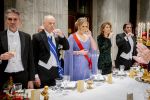 Amsterdam 10 december 2024
Staatsbezoek Portugal Koningin Maxima, president van Portugal Marcelo Rebelo de Sousaen  Koning Willem-Alexander bij paleis op de dam. Ook prinses Amalia is aanwezig bij het staatsbanket.