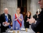 Amsterdam 10 december 2024
Staatsbezoek Portugal Koningin Maxima, president van Portugal Marcelo Rebelo de Sousaen  Koning Willem-Alexander bij paleis op de dam. Ook prinses Amalia is aanwezig bij het staatsbanket.