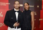 Arnhem 18 december 2024
Sportman van het jaar op Papendal. Sportgala. Worthy de Jong kwam met zijn vriendin Janis Ndiba