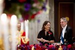 Amsterdam 11 december 2025
 Koning Willem-Alexander en koningin Maxima verwelkomen de president van Finland Alexander Stubb met zijn echtgenote Suzanne Innes-Stubb op de Dam op de eerste dag van een tweedaags staatsbezoek aan Nederland. s Avonds was het staatsbanket waar ook Prinses Amlia aanwezig was. Femke Halsema en Dick Schoof