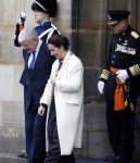 Amsterdam 11 december 2025
 Koning Willem-Alexander en koningin Maxima verwelkomende president van Finland Alexander Stubb met zijn echtgenote Suzanne Innes-Stubb op de Dam op de eerste dag van een tweedaags staatsbezoek aan Nederland. Femke Halsema en Jan v Zanen