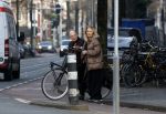 Amsterdam 22 december 2025
Jaap v Zweden en zijn vrouw Aaltje op straat in Amsterdam zuid.