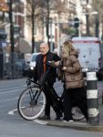Amsterdam 22 december 2025
Jaap v Zweden en zijn vrouw Aaltje op straat in Amsterdam zuid.