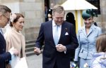 Amsterdam 11 december 2025
 Koning Willem-Alexander en koningin Maxima verwelkomende president van Finland Alexander Stubb met zijn echtgenote Suzanne Innes-Stubb op de Dam op de eerste dag van een tweedaags staatsbezoek aan Nederland. Ministers