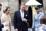 Amsterdam 11 december 2025
 Koning Willem-Alexander en koningin Maxima verwelkomende president van Finland Alexander Stubb met zijn echtgenote Suzanne Innes-Stubb op de Dam op de eerste dag van een tweedaags staatsbezoek aan Nederland. Ministers