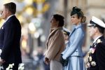 Amsterdam 11 december 2025
 Koning Willem-Alexander en koningin Maxima verwelkomende president van Finland Alexander Stubb met zijn echtgenote Suzanne Innes-Stubb op de Dam op de eerste dag van een tweedaags staatsbezoek aan Nederland