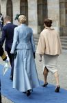 Amsterdam 11 december 2025
 Koning Willem-Alexander en koningin Maxima verwelkomende president van Finland Alexander Stubb met zijn echtgenote Suzanne Innes-Stubb op de Dam op de eerste dag van een tweedaags staatsbezoek aan Nederland