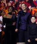 Breda 9 december 2025
Koningin Maxima bij het kerst Muziek gala in het chasse theater. Buddy Vedder en Edsilia Rombley presenteren het .