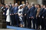 Amsterdam 11 december 2025
 Koning Willem-Alexander en koningin Maxima verwelkomende president van Finland Alexander Stubb met zijn echtgenote Suzanne Innes-Stubb op de Dam op de eerste dag van een tweedaags staatsbezoek aan Nederland. Ministers