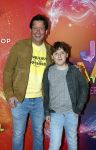 Amsterdam 7 december 2025
Premiere Juf Braaksel in Pathe Noord . Steven Kazan kwam met zijn zoon