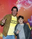 Amsterdam 7 december 2025
Premiere Juf Braaksel in Pathe Noord . Steven Kazan kwam met zijn zoon