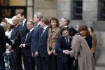 Amsterdam 11 december 2025
 Koning Willem-Alexander en koningin Maxima verwelkomende president van Finland Alexander Stubb met zijn echtgenote Suzanne Innes-Stubb op de Dam op de eerste dag van een tweedaags staatsbezoek aan Nederland. Thom van Campen