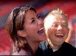Bart de Graaf met zijn vriendin Valerie Zwikker
Amsterdam, 24 augustus 1998
