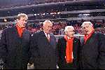 Eindhoven, 2 februari 1999
PSV-clubartsen v.l.n.r.: Arthur Wolf, Dr. Carel v d Brekel, Cees Rein v d Hoogenband en Bobby Robson