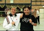 Eindhoven, 4 februari 1999
Links op de foto Erica v d Heuvel en rechts Lonneke Janssen