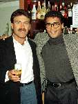 Eindhoven, Romario samen met zijn spaanse vriend Antonio Perez bij de openin g van een spaans restaurant.
15 november 1993