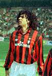 Ruud Gullit spelend voor AC Milaan 1992