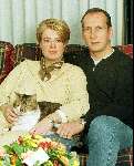 Jaap Stam met zijn vrouw 1998