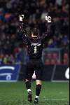 Eindhoven, 29 januari 2000
Wedstrijd om de Amstel Cup (1/8 finale), eindstand 0-2
Doelman Jevric juicht nadat Vitesse op 0-1 is gekomen